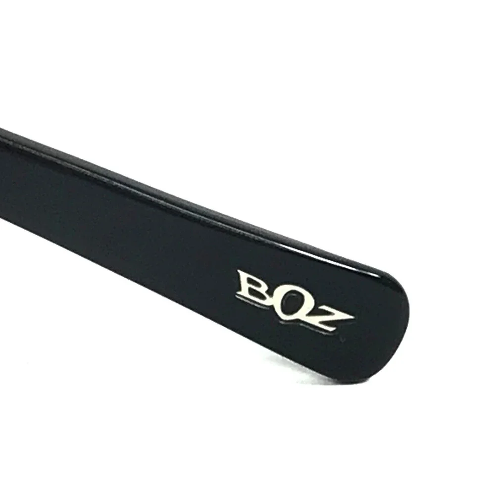 BOZ Eyeglasses Frames ICACOS 0010 Shiny Black Satin Ivory Cat Eye 48-19-140